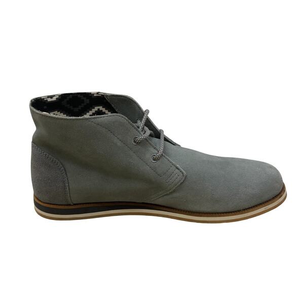 Hari Mari Chukka Boots Mens 12 Gray Suede Desert Casual Lined Lace Up Patterned main image 7